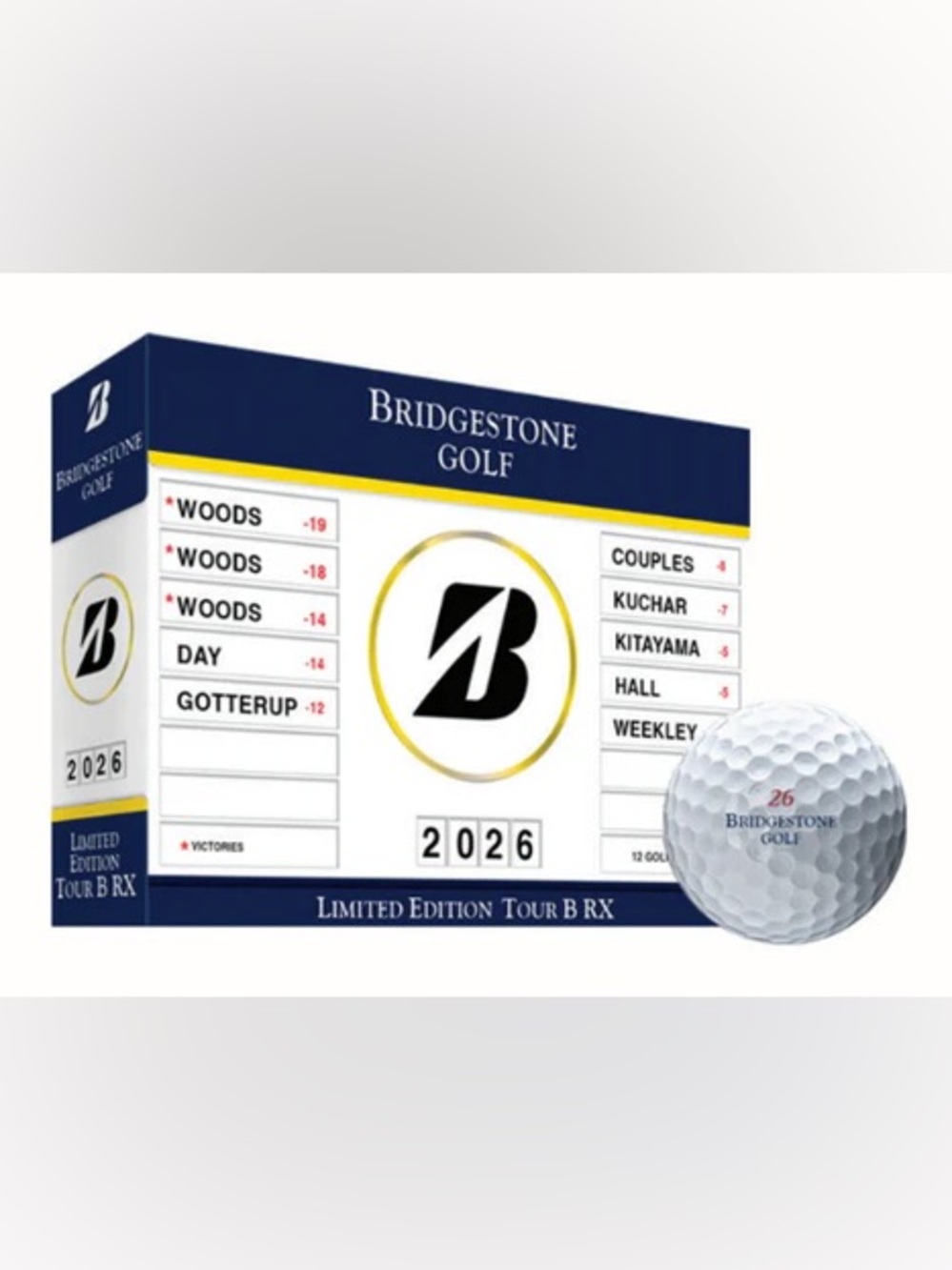 LIMITED EDITION BRIDGESTONE THE OPEN TOUR B RX GOLF BALLS